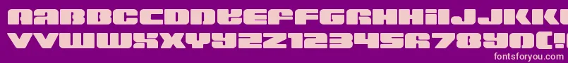 Capricusstraightexpand Font – Pink Fonts on Purple Background