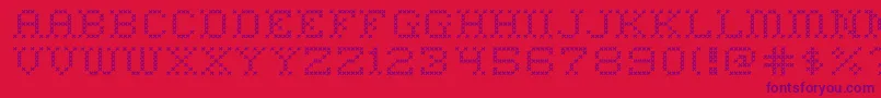 Homeswee Font – Purple Fonts on Red Background