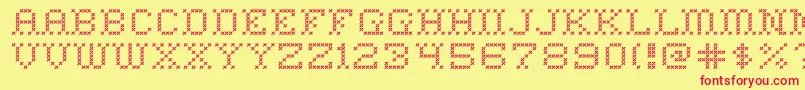 Homeswee Font – Red Fonts on Yellow Background