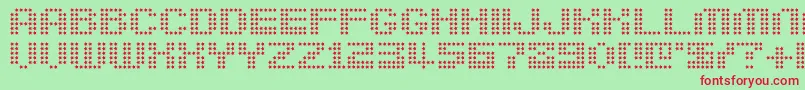 Berion Font – Red Fonts on Green Background