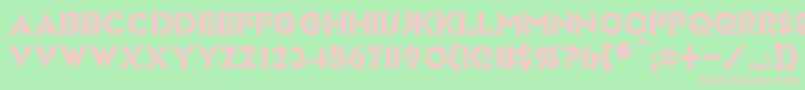 Videopac Font – Pink Fonts on Green Background