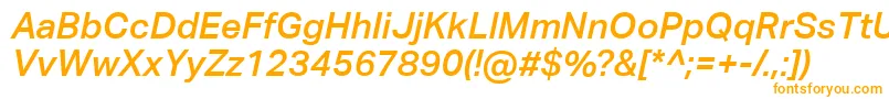 AktivgroteskcorpMediumitalic Font – Orange Fonts on White Background