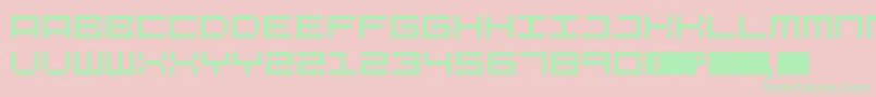 Megafont Font – Green Fonts on Pink Background