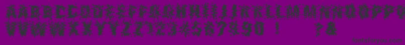 fuente Blowing – Fuentes Negras Sobre Fondo Morado