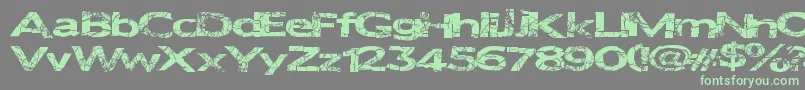 Metalcrime Font – Green Fonts on Gray Background