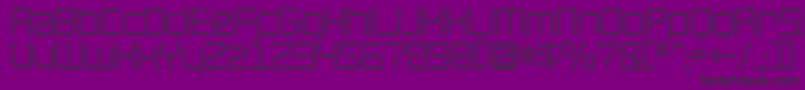 RaveHollow Font – Black Fonts on Purple Background