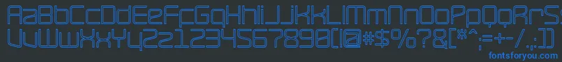 RaveHollow Font – Blue Fonts on Black Background