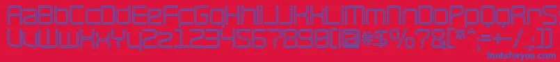 RaveHollow Font – Blue Fonts on Red Background