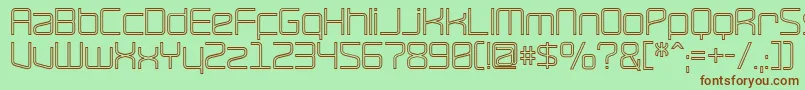 RaveHollow Font – Brown Fonts on Green Background