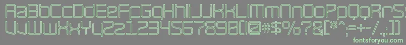 RaveHollow Font – Green Fonts on Gray Background