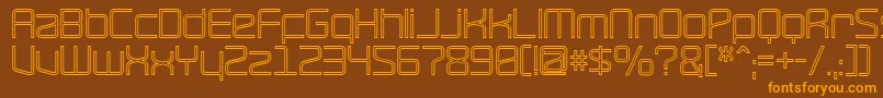 RaveHollow Font – Orange Fonts on Brown Background