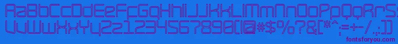 RaveHollow Font – Purple Fonts on Blue Background