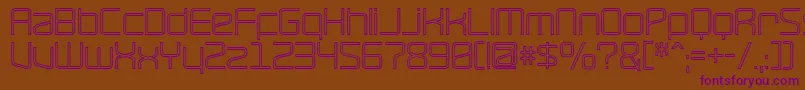 RaveHollow Font – Purple Fonts on Brown Background