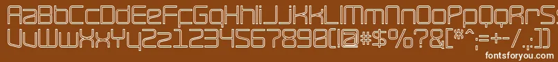 RaveHollow Font – White Fonts on Brown Background