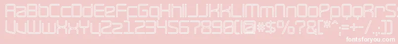 RaveHollow Font – White Fonts on Pink Background