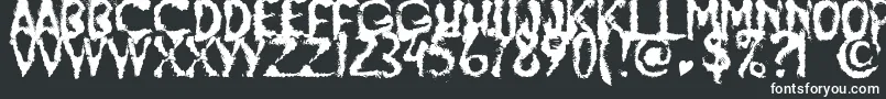JumpBurnIp2012-fontti – valkoiset fontit