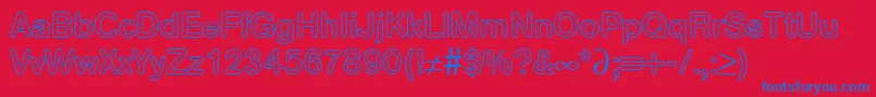 AkzentroundedoutmediumRegularDb Font – Blue Fonts on Red Background