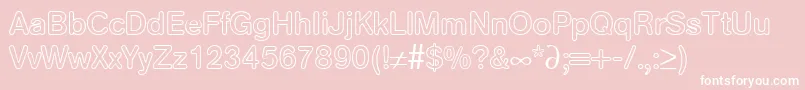 AkzentroundedoutmediumRegularDb Font – White Fonts on Pink Background