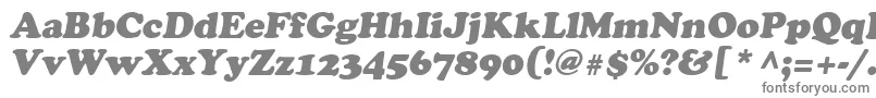 フォントAgcrowo – 白い背景に灰色の文字