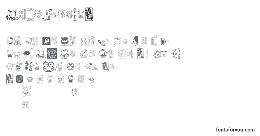 Czcionka Mellowfonts1 – alfabet, cyfry, specjalne znaki