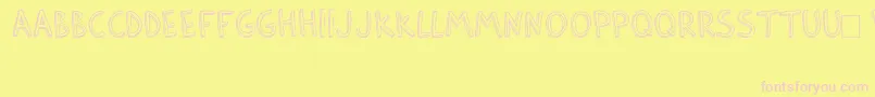 BarlowByThunderpandaVer01 Font – Pink Fonts on Yellow Background