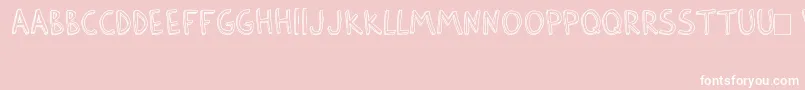 BarlowByThunderpandaVer01 Font – White Fonts on Pink Background