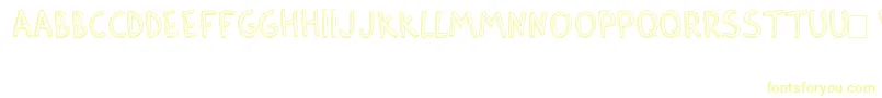 BarlowByThunderpandaVer01-Schriftart – Gelbe Schriften