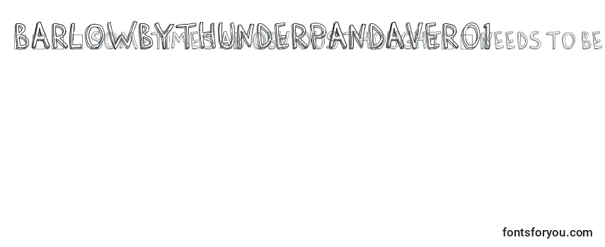 Обзор шрифта BarlowByThunderpandaVer01