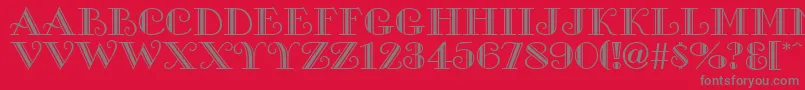 GeorgianaRegular Font – Gray Fonts on Red Background