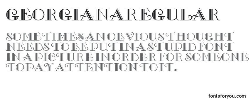 GeorgianaRegular Font