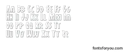 Überblick über die Schriftart Antikythera3D