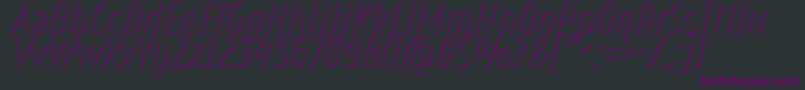 RulerVolumeInner Font – Purple Fonts on Black Background