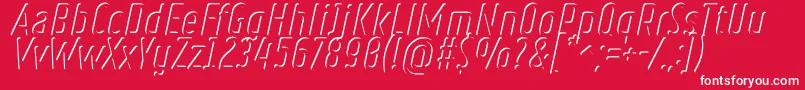 RulerVolumeInner Font – White Fonts on Red Background