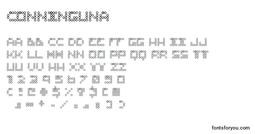 A fonte ConNinguna – alfabeto, números, caracteres especiais
