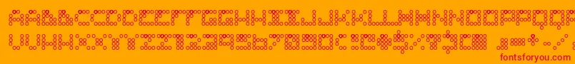 ConNinguna Font – Red Fonts on Orange Background