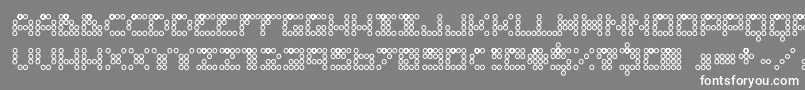 Шрифт ConNinguna – белые шрифты на сером фоне