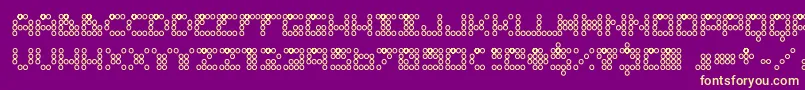 ConNinguna Font – Yellow Fonts on Purple Background