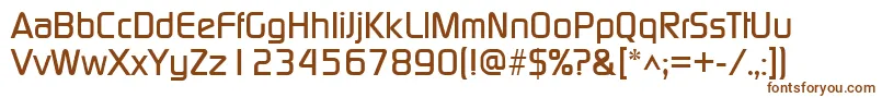 ModaerneRegular Font – Brown Fonts on White Background