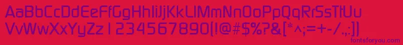 ModaerneRegular Font – Purple Fonts on Red Background