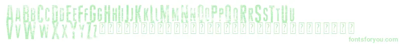 VtksMoney2 Font – Green Fonts on White Background