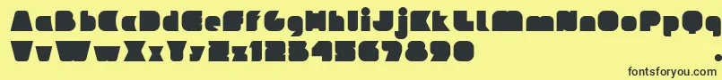 IdeomapseudoV2 Font – Black Fonts on Yellow Background