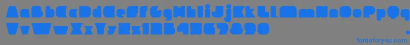 IdeomapseudoV2 Font – Blue Fonts on Gray Background