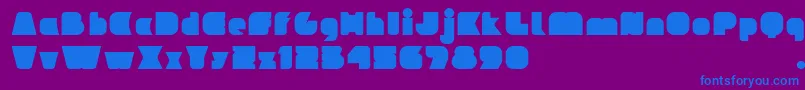 IdeomapseudoV2 Font – Blue Fonts on Purple Background