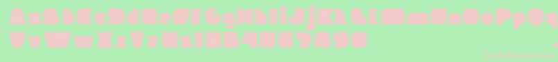 IdeomapseudoV2 Font – Pink Fonts on Green Background