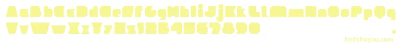 IdeomapseudoV2 Font – Yellow Fonts on White Background