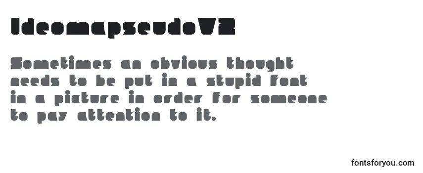 Review of the IdeomapseudoV2 Font