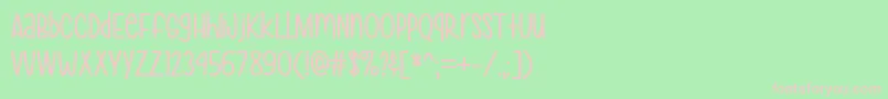 HeyPrettyGirl Font – Pink Fonts on Green Background