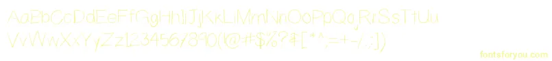YahfieLight Font – Yellow Fonts
