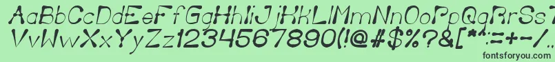 More about DeliciousKetchupItalic Font DeliciousKetchupItalic Font – Black Fonts on Green Background