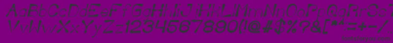 Шрифт DeliciousKetchupItalic – чёрные шрифты на фиолетовом фоне